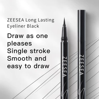 Zeesea อายไลเนอร์ ติดทนนาน สีดํา 10H กันน้ํา ติดทนนาน เม็ดสีสูง แต่งตา กันเหงื่อ แห้งเร็ว ไม่เลอะ สีดํา สีสันสดใส แสตมป์เหลว ดินสอ