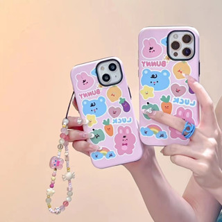 เคสโทรศัพท์มือถือ Tpu แบบนิ่ม ลายการ์ตูน สีชมพู สําหรับ iPhone 13pro 13 14 14promax 14pro 12pro