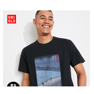 Uniqlo เสื้อยืดแขนสั้น พิมพ์ลาย Ukiyoe Archive สําหรับทุกเพศ