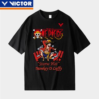 Victor 2023 ใหม่ เสื้อกีฬาแบดมินตัน แขนสั้น ผ้าตาข่าย แห้งเร็ว สไตล์เกาหลี สําหรับผู้ชาย ผู้หญิง