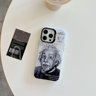 เคสโทรศัพท์มือถือ พลาสติกแข็ง ลายการ์ตูน Einstein สุดเท่ แฟชั่น สําหรับ iPhone15 15pro 15ultra iPhone14 14pro 14promax iPhone13 13pro 13promax iPhone12 12pro 12promax iPhone11