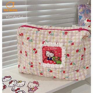 [Dream Candy Bag] กระเป๋าเครื่องสําอาง ลายคิตตี้ แมวน่ารัก แบบพกพา สําหรับนักเรียน