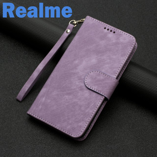 สำหรับ Realme C51 11/10/9 Pro+ 5G Realme 9 8 C53 C55 C33 C30s/C30 ฝาพับผู้ถือโทรศัพท์กรณีหนังกันกระแทกกระเป๋าสตางค์