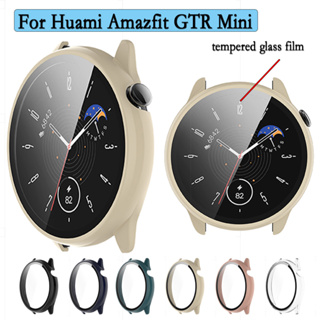 สําหรับ Huami Amazfit GTR Mini ครอบคลุมเต็มรูปแบบ PC เคสแข็ง พร้อมฟิล์มกระจกนิรภัยกันรอยหน้าจอ คุณภาพสูง