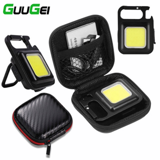 Guugei ไฟฉาย LED COB แบบพกพา ขนาดเล็ก ชาร์จ USB สําหรับตั้งแคมป์ ตกปลา ฉุกเฉิน กลางแจ้ง