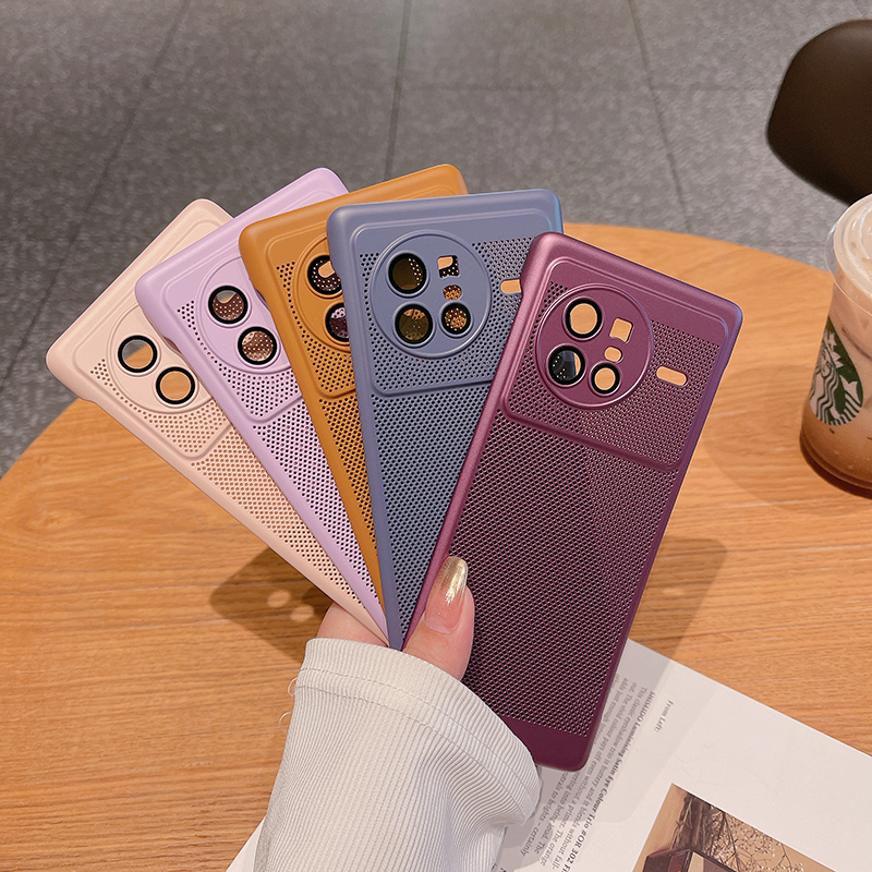 สําหรับ Vivo X80 Pro เคสพลาสติก ระบายความร้อน บาง เคสโทรศัพท์