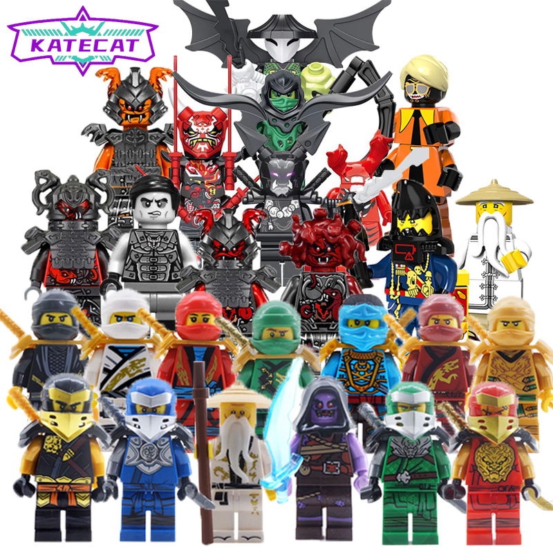 Ninjago: บล็อกตัวต่อฟิกเกอร์การ์ตูนอนิเมะ Master of Spinjitzu Mr E Jay Zane Kai Lloyd Cole Nya Harumi Garmadon ขนาดเล็ก ของเล่นสําหรับเด็ก