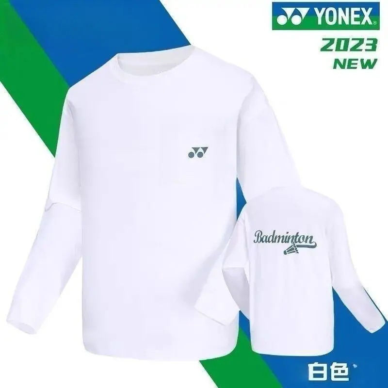 Yonex ใหม่ เสื้อกีฬาแบดมินตัน แขนยาว ระบายอากาศ แห้งเร็ว สไตล์เกาหลีใต้ สําหรับผู้ชาย และผู้หญิง