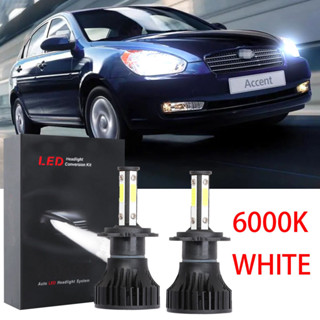 หลอดไฟฮาโลเจน LED X15 6000K สีขาว แบบเปลี่ยน สําหรับ Hyundai Accent LC MC (1 คู่) Bulb 2004 2005- 2011