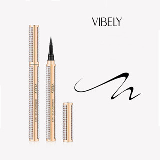 Vibely 1051 Shining Diamond อายไลเนอร์ 1 กรัม (ลด 10% ในชิ้นที่สอง ซื้อสามชิ้น ลดราคาเพิ่ม) ติดทนนาน กันน้ํา กันเหงื่อ ไม่เลอะง่าย หันหน้าไปทาง Pseudo สีดํา แห้งเร็ว อายไลเนอร์เพชรละเอียดพิเศษสีเมจิกอาย โครงร่างเดียว