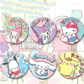 ป้ายเหล็กดีบุก ลายการ์ตูนอนิเมะ Sanrio น่ารัก สร้างสรรค์ สําหรับติดตกแต่งบาร์