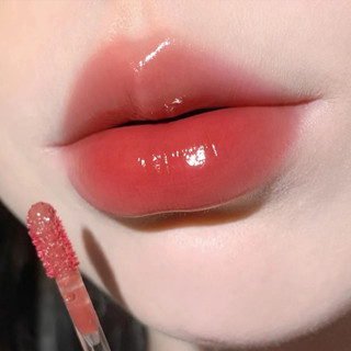 Herorange~ ลิปสติก ลิปกลอส เพิ่มความชุ่มชื้น สีนู้ด