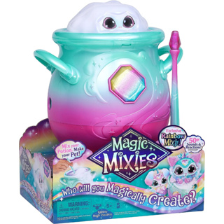 Magic Mixies Magical Misting Cauldron with Exclusive Interactive 8 inch Rainbow Plush Toy and 50+ Sounds and Reactions Magic Mixies Magical Misting Cauldron พร้อมของเล่นตุ๊กตาสายรุ้ง 8 นิ้ว และเสียง 50+ เสียง และปฏิกิริยาพิเศษ