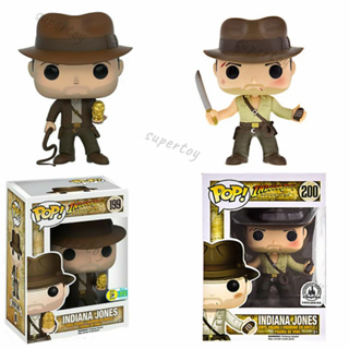 Funko Pop! โมเดลฟิกเกอร์ไวนิล Indiana Jones 199 200 ของเล่นสะสม สําหรับเด็ก