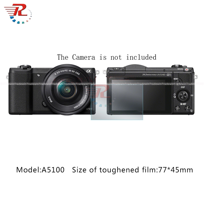 ฟิล์มกระจกนิรภัยกันรอยหน้าจอกล้อง HD สําหรับ Sony A5100 A5100