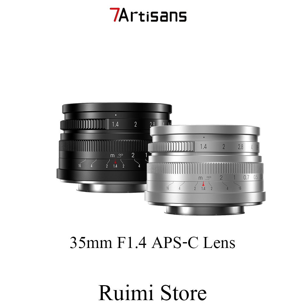 7Artisans 35mm F1.4 Manual Focus APS-C เลนส์สำหรับ Canon M/Sony E/Fuji X/M43/Nikon Z Mount กล้อง Mirrorless