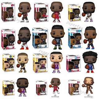 ฟิกเกอร์ Funko POP NBA Kobe Stephen Curry Michael Lebron James Joel Embiid Russel Westbrook James Harden Karl John WallModel ของเล่นสําหรับเด็ก