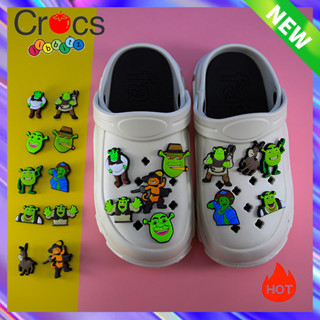 Crocs jibbitz ตัวติดรองเท้า Crocs ลายการ์ตูนดอกไม้ แต่งหัวเข็มขัด แฟชั่น อุปกรณ์เสริม สําหรับตกแต่งรองเท้า