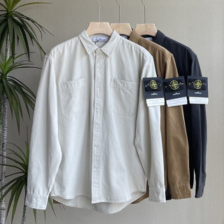เสื้อแจ็กเก็ตทํางาน ผ้าแคนวาส ลาย Stone Island แฟชั่นฤดูใบไม้ร่วง และฤดูหนาว สไตล์เรโทร 2023