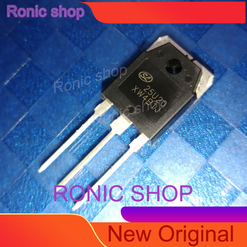 2PCS 25U20 SL25U20 เครื่องเชื่อม Rectifier fast recovery วงจรเรียงกระแสไดโอด TO-3P TO3P รับประกันคุณ