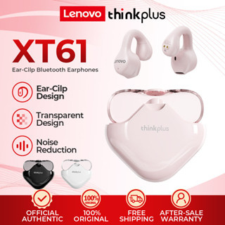 Lenovo XT61 หูฟังบลูทูธไร้สาย 5.3 พร้อมไมโครโฟน กันน้ํา สเตอริโอ HiFi สําหรับเล่นกีฬา