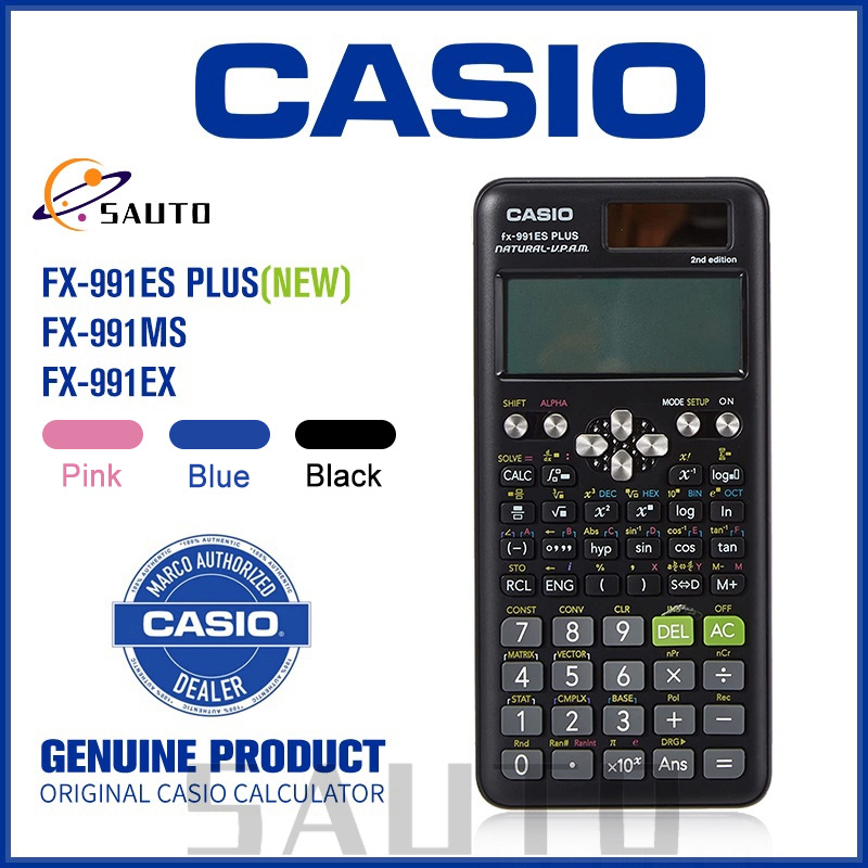 เครื่องคิดเลขวิทยาศาสตร์ Casio ของแท้ FX-991EX FX-991ES Plus FX-82MS เครื่องคิดเลข New Edition 240 ฟังก์ชั่น 2nd Edition เหมาะสําหรับนักเรียนวิศวกรรมของแท้