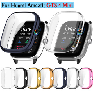 เคส TPU นิ่ม สําหรับ Huami Amazfit GTS4 MiniBumper อุปกรณ์เสริมป้องกันเต็มรูปแบบ พร้อมอุปกรณ์ป้องกันหน้าจอ