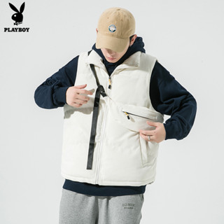 PLAYBOY Corduroy vest with warm waistband (free backpack)