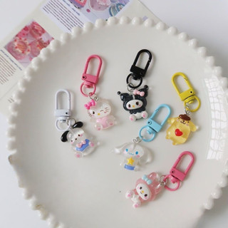 Original Twinkle Cute Sanrio Kitty Keychain Cartoon Girl Heart Jade Guigu Kulomi Bag Pendant Cute Accessories Girl