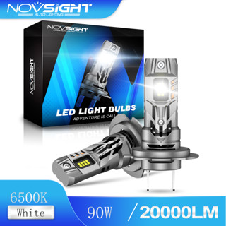 Novsight ไฟหน้ารถยนต์ LED N63 H7 1:1 90W 6500K 20000LM ขนาดเล็ก