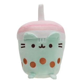 หมอนตุ๊กตานุ่ม รูปการ์ตูนแมว Pusheen Milk Tea Cup ขนาด 18 ซม. เหมาะกับของขวัญวันเกิด สําหรับแฟนสาว