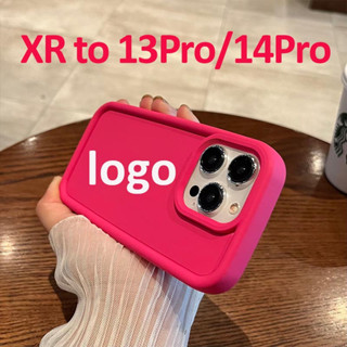 เคสโทรศัพท์มือถือ ซิลิโคน ลายกล้องใหญ่ สําหรับ XR to 13 Pro 14Pro XR like 13 Pro XR to 14 Pro XR like 14 Pro