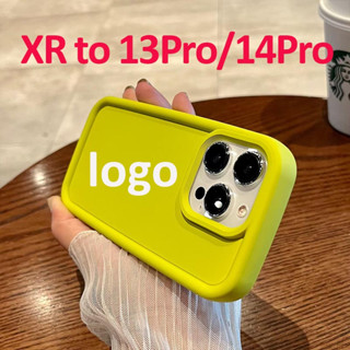 เคสโทรศัพท์มือถือแบบนิ่ม กันรอยกล้อง รูใหญ่ Diy สําหรับ XR เป็น 13 Pro XR เป็น 14pro XR 13 Pro XR 14 Pro