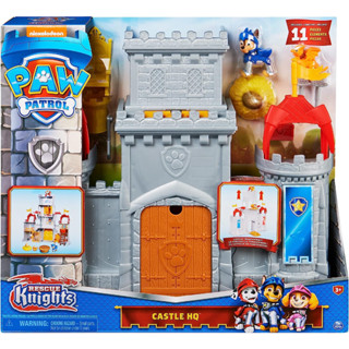 Paw Patrol, Rescue Knights Castle HQ Transforming 11-Piece Playset with Chase and Mini Dragon Draco Action Figures ฟิกเกอร์ Paw Patrol Rescue Knights Castle HQ Transforming Playset 11 ชิ้น พร้อม Chase และ Mini Dragon Draco