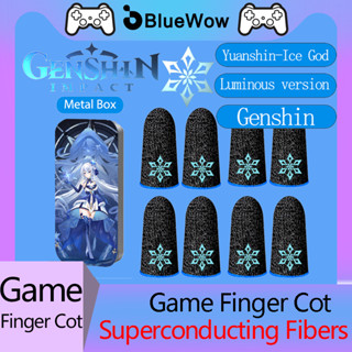 Bluewow【genshin-ice】ถุงมือเล่นเกม PUBG COD กันเหงื่อ (2 ชิ้น)