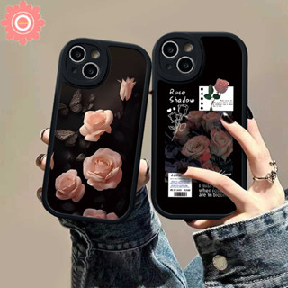 เคสโทรศัพท์มือถือ ซิลิโคนนิ่ม Tpu กันกระแทก ลายดอกไม้ และผีเสื้อ สไตล์วินเทจ สําหรับ iPhone XR XS X Max 11 14 13 12 Pro Max 7 6s 6 8 Plus SE 2020