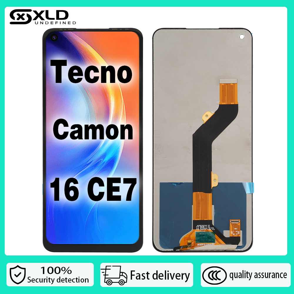 สําหรับ Tecno Camon 16 CE7 CE7j Mobile LCD Touch Assembly Replacement