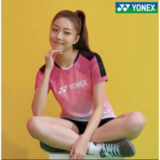 Yonex เสื้อแบดมินตัน แขนสั้น คอกลม ระบายอากาศ แห้งเร็ว สําหรับเด็กผู้ชาย และผู้หญิง