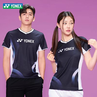 Yonex เสื้อกีฬาแบดมินตัน แห้งเร็ว สําหรับนักเรียน ทุกเพศ