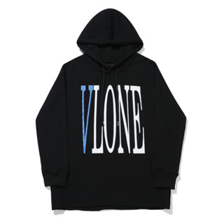 Vlone เสื้อฮู้ด ผ้าฝ้าย พิมพ์ลาย มีสไตล์ สําหรับทุกเพศ