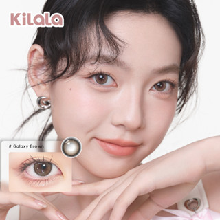 Kilala Lens คอนแทคเลนส์สี ครึ่งปี "Galaxy brown/Bailey brown" (หนึ่งคู่) สีน้ําตาลธรรมชาติ