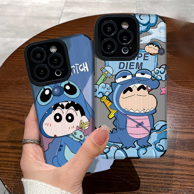 เคสโทรศัพท์มือถือหนังนิ่ม ลายการ์ตูนชินจังน่ารัก สีฟ้า สําหรับ Huawei Nova 3i 7i 7 8 9 10 11 11i SE 