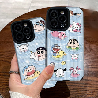 เคสโทรศัพท์มือถือหนังนิ่ม ลายการ์ตูนชินจังน่ารัก สีฟ้า สําหรับ Huawei Nova 3i 7i 7 8 9 10 11 11i SE Honor 70 P30 P40 P50 P60 Art Lite Mate 50 Pro 5G | Zd B085