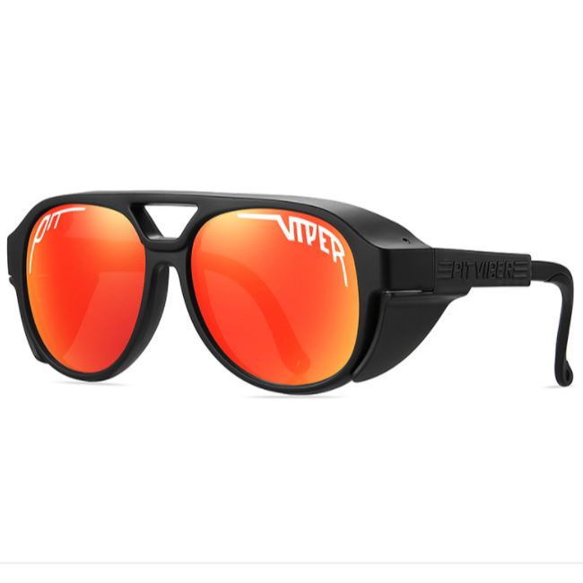 2022Pit Viper Punk Windproof Polarized กีฬากลางแจ้งเล่นสกีขี่จักรยานแว่นตากันแดด