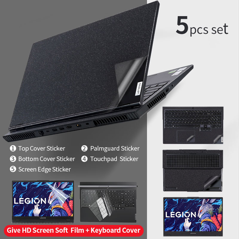 สติกเกอร์แล็ปท็อป 3 ด้าน กันรอยขีดข่วน สําหรับ Lenovo skin 2023 Legion Pro 5 7 2024 Slim 5 7 16 นิ้ว Y9000P Y7000P R9000P Y9000X ACD
