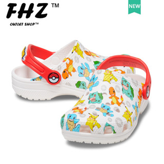 Fhz™ รองเท้าแตะ Crocs POKEMON เหมาะกับเดินชายหาด สําหรับเด็กผู้ชาย และเด็กผู้หญิง