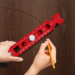 1pc Metric/inch Woodworking scribing Center Finder ruler scribing Circle ruler Woodworking Gauge Compass Measuring Tools