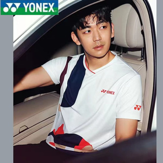 Yonex เสื้อกีฬาแบดมินตัน แขนสั้น แบบแห้งเร็ว ดูดซับเหงื่อ สําหรับเด็กผู้ชาย และผู้หญิง