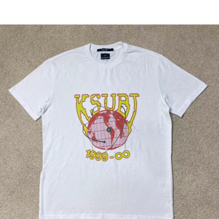 เสื้อยืดคอกลม แขนสั้น ผ้าฝ้ายแท้ พิมพ์ลาย Ksubi ทรงหลวม เข้ากับทุกการแต่งกาย แฟชั่นฤดูร้อน สําหรับผู้ชาย