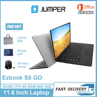 【Thai Keyboard】Jumper Brand New Ezbook S5 GO 11.6 Inch Laptop Computer 4GB Ram 64GB SSD Intel Celeron N3350 Windows 11 MS Office Install